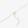 Silver Reflections Turtle Womens Crystal 14K Gold Over Brass 16 Inch Pendant Necklace