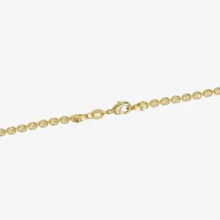Silver Reflections Womens 24K Gold Over Brass 18 Inch Bead Chain Necklace