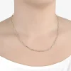 Silver Reflections Womens 14K Gold Over Brass 18 Inch Link Chain Necklace
