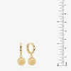 Silver Reflections Womens 14K Gold Over Brass Ball Drop Earrings