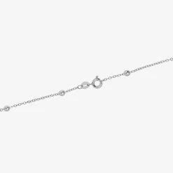 Silver Reflections Womens Pure Silver Over Brass 18 Inch Bead Chain Necklace