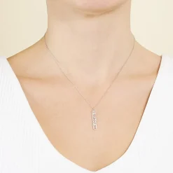 Silver Treasures Blessed Womens Sterling Silver 16 Inch Pendant Necklace