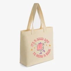 Simply Sage Market - Zippered Canvas Tote - It's A Good Day To Read A Book