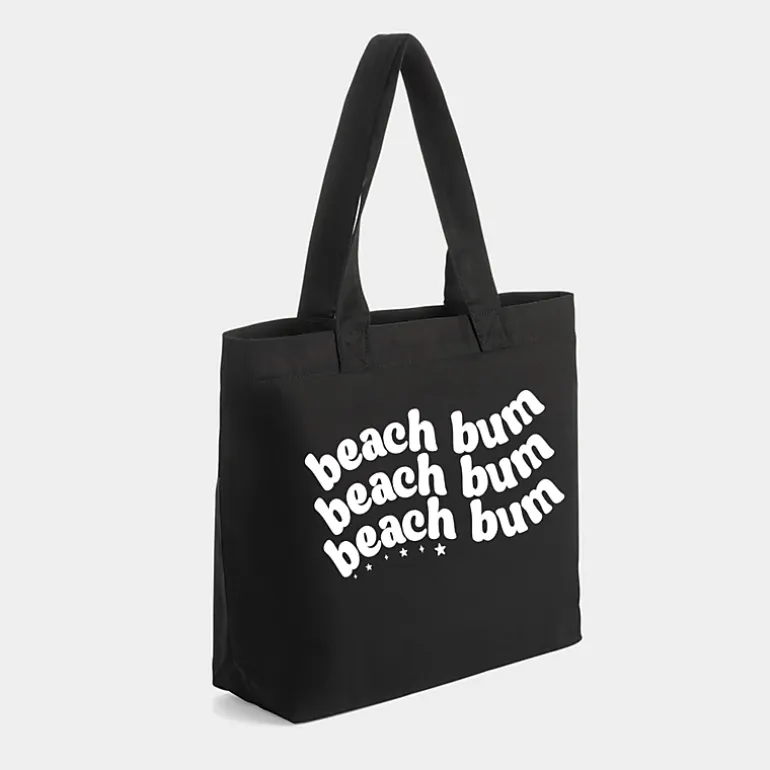 Simply Sage Market - Zippered Canvas Tote - Beach Bum Wavy