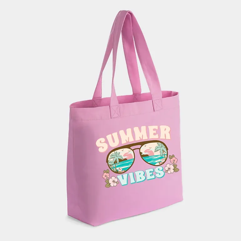 Simply Sage Market - Zippered Canvas Tote - Summer Vibes Beach