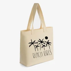 Simply Sage Market - Zippered Canvas Tote - Beach Vibes Trees
