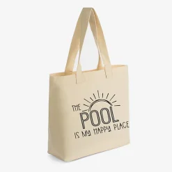 Simply Sage Market - Zippered Canvas Tote - The Pool Is My Happy Place
