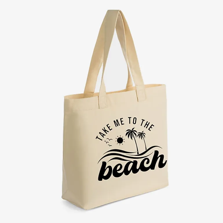 Simply Sage Market - Zippered Canvas Tote - Take Me To The Beach Wave