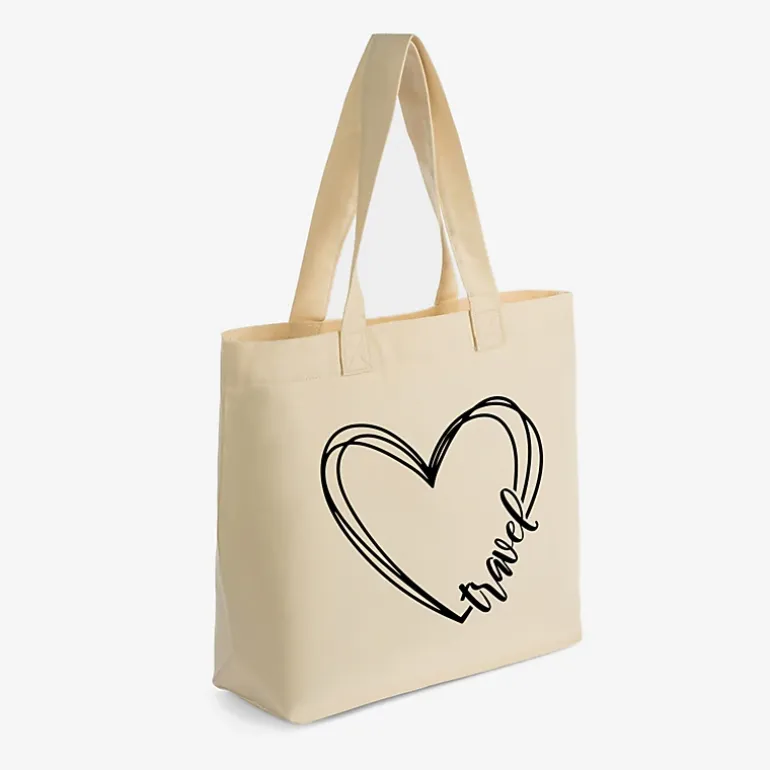 Simply Sage Market - Zippered Canvas Tote - Travel Heart