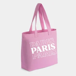 Simply Sage Market - Zippered Canvas Tote - Paris Stacked