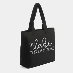 Simply Sage Market - Zippered Canvas Tote - The Lake Is My Happy Place