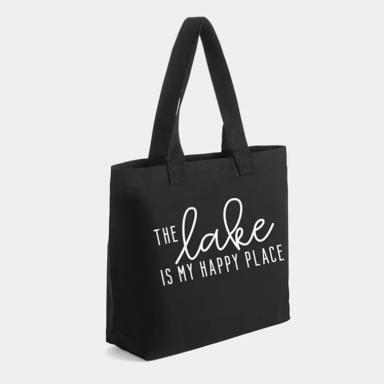 Simply Sage Market - Zippered Canvas Tote - The Lake Is My Happy Place