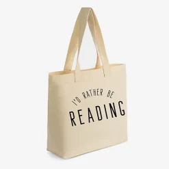 Simply Sage Market - Zippered Canvas Tote - I'd Rather Be Reading