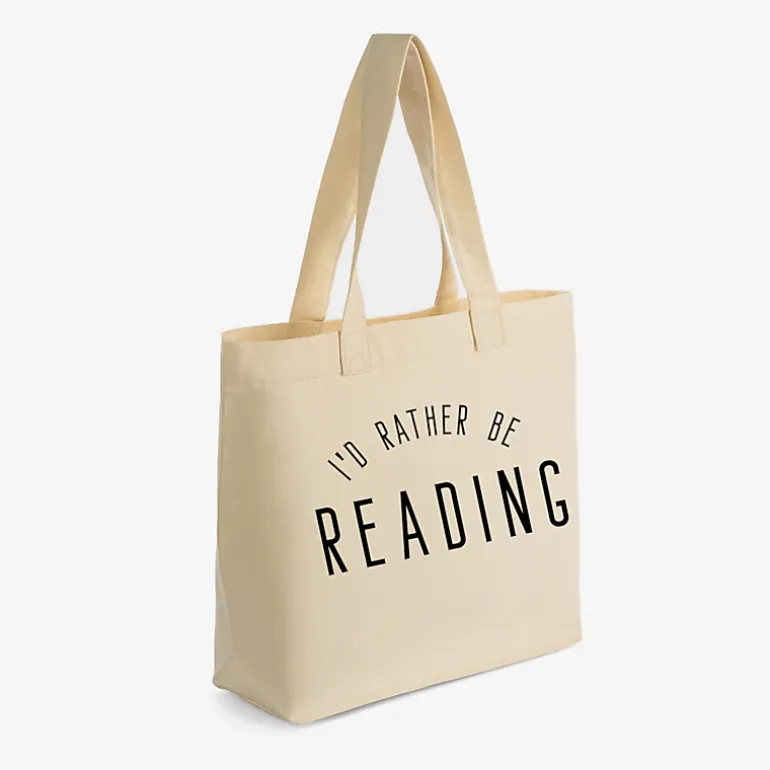 Simply Sage Market - Zippered Canvas Tote - I'd Rather Be Reading