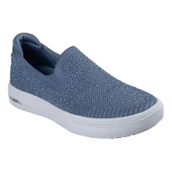 Skechers Arch Fit Arcade Martha Stewart Womens Round Closed Toe Slip-On Shoe