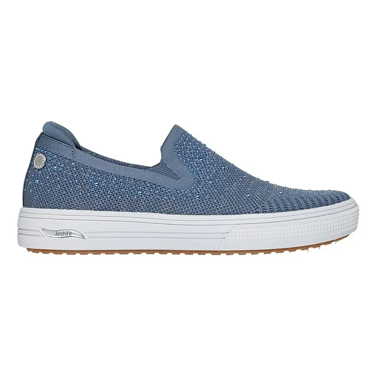 Skechers Arch Fit Arcade Martha Stewart Womens Round Closed Toe Slip-On Shoe