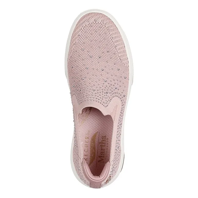 Skechers Arch Fit Arcade Martha Stewart Womens Round Closed Toe Slip-On Shoe