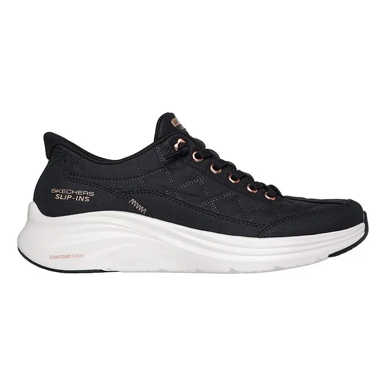 Skechers Hands Free Slip-Ins Contour Foam Golden Hour Womens Almond Closed Toe Slip-On Shoe