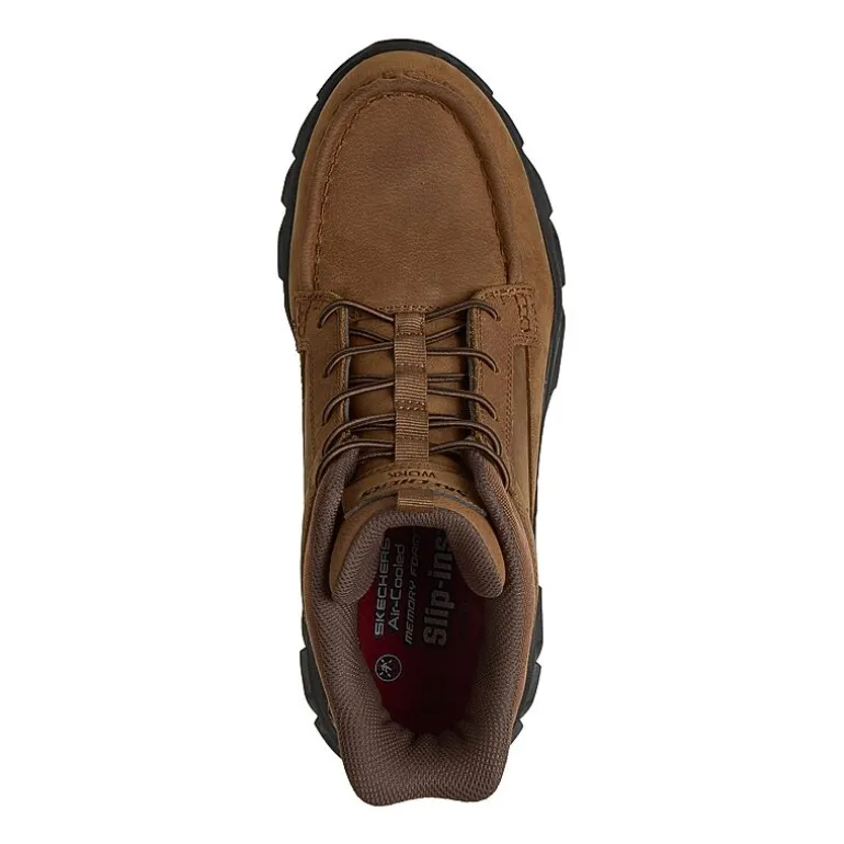 Skechers Hands Free Slip-Ins Santoro Mens Moc Carbon Composite Toe Work Shoes