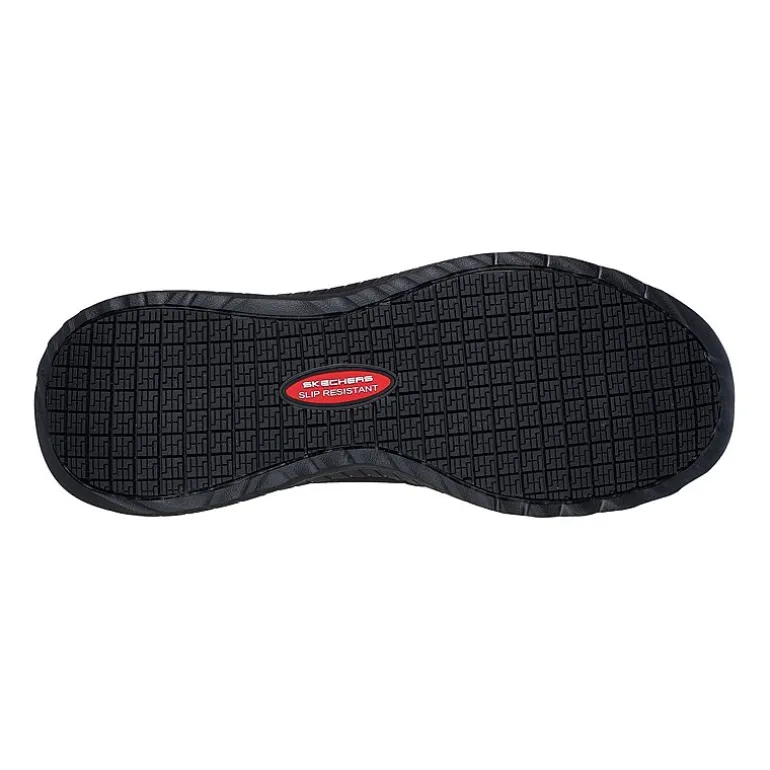 Skechers Hands Free Slip-Ins Squad Chaos Sr Urgran Mens Moc Closed Toe Work Shoes