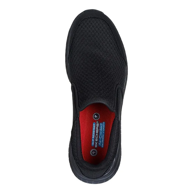 Skechers Hands Free Slip-Ins Squad Chaos Sr Urgran Mens Moc Closed Toe Work Shoes