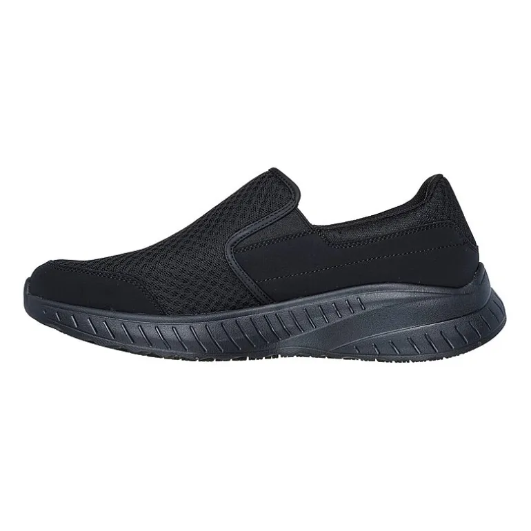 Skechers Hands Free Slip-Ins Squad Chaos Sr Urgran Mens Moc Closed Toe Work Shoes