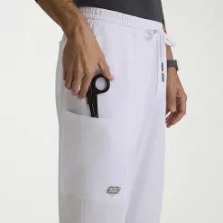 Skechers Skp718 Compass 5-Pocket Elastic Waistband Straight Leg Mens Big and Tall Stretch Fabric Moisture Wicking Scrub Pant