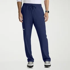 Skechers Skp718 Compass 5-Pocket Elastic Waistband Straight Leg Mens Big and Tall Stretch Fabric Moisture Wicking Scrub Pant