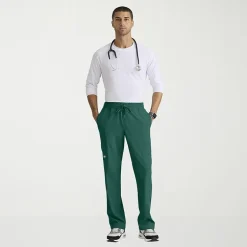 Skechers Skp718 Compass 5-Pocket Elastic Waistband Straight Leg Mens Big and Tall Stretch Fabric Moisture Wicking Scrub Pant