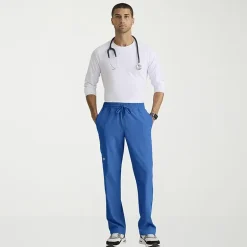 Skechers Skp718 Compass 5-Pocket Elastic Waistband Straight Leg Mens Big and Tall Stretch Fabric Moisture Wicking Scrub Pant