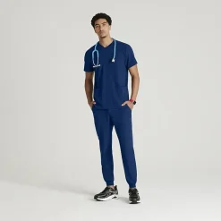 Skechers Skp572 Structure 3-Pocket Jogger Mens Big and Tall Tag Free Stretch Fabric Moisture Wicking Scrub Pant
