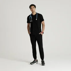 Skechers Skp572 Structure 3-Pocket Jogger Mens Big and Tall Tag Free Stretch Fabric Moisture Wicking Scrub Pant
