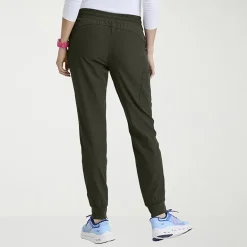 Skechers Skp552 Theory 4-Pocket Mid-Rise Jogger Womens Petite Stretch Fabric Moisture Wicking Scrub Pant