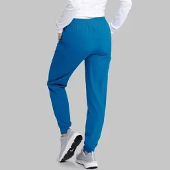 Skechers Skp552 Theory 4-Pocket Mid-Rise Jogger Womens Petite Stretch Fabric Moisture Wicking Scrub Pant