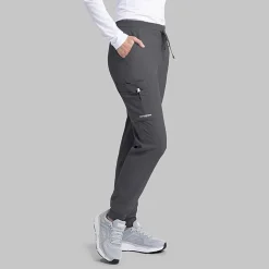 Skechers Skp552 Theory 4-Pocket Mid-Rise Jogger Womens Petite Stretch Fabric Moisture Wicking Scrub Pant