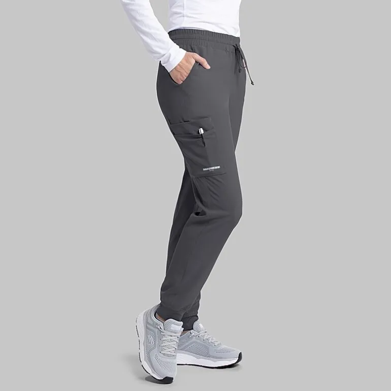 Skechers Skp552 Theory 4-Pocket Mid-Rise Jogger Womens Petite Stretch Fabric Moisture Wicking Scrub Pant