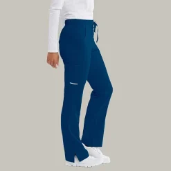 Skechers Sk201 Reliance 3-Pocket Mid-Rise Straight Leg Womens Petite Tag Free Stretch Fabric Moisture Wicking Scrub Pant