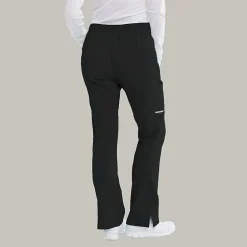 Skechers Sk201 Reliance 3-Pocket Mid-Rise Straight Leg Womens Petite Tag Free Stretch Fabric Moisture Wicking Scrub Pant
