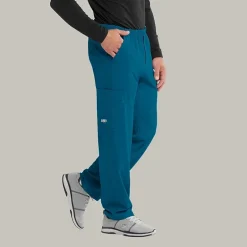 Skechers Sk0215 Structure 4-Pocket Zip-Fly Mens Big and Tall Tag Free Stretch Fabric Moisture Wicking Scrub Pant