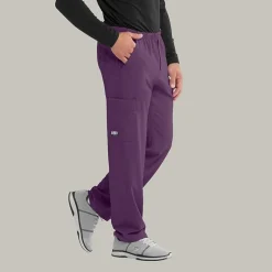 Skechers Sk0215 Structure 4-Pocket Zip-Fly Mens Big and Tall Tag Free Stretch Fabric Moisture Wicking Scrub Pant