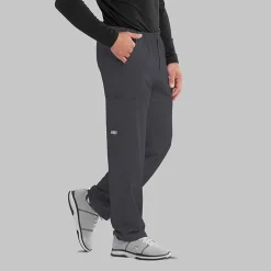 Skechers Sk0215 Structure 4-Pocket Zip-Fly Mens Big and Tall Tag Free Stretch Fabric Moisture Wicking Scrub Pant