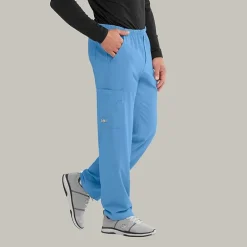 Skechers Sk0215 Structure 4-Pocket Zip-Fly Mens Big and Tall Tag Free Stretch Fabric Moisture Wicking Scrub Pant