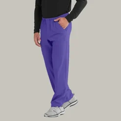Skechers Sk0215 Structure 4-Pocket Zip-Fly Mens Big and Tall Tag Free Stretch Fabric Moisture Wicking Scrub Pant