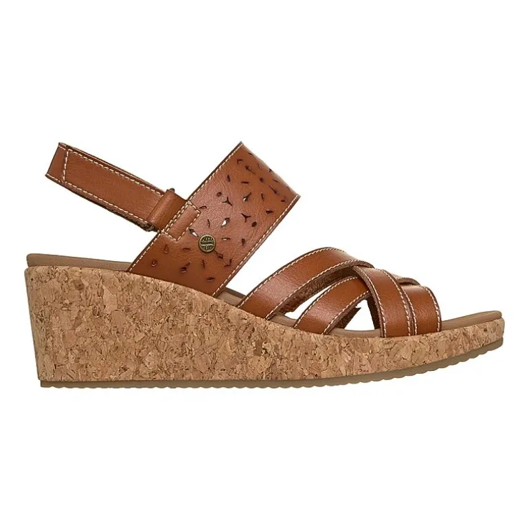 Skechers Womens Arch Fit Beverlee 2.0 Wedge Sandals