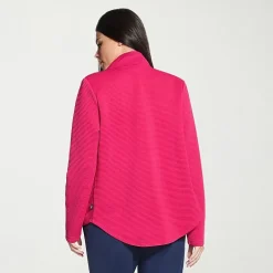 Skechers Womens Go Walk®  Ottoman Scoop Hem Jacket - Cozy Fit