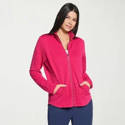 Skechers Womens Go Walk® Ottoman Scoop Hem Jacket - Cozy Fit