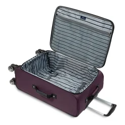 Skyway Everett 24 Inch Softside Lightweight Checked Spinner Luggage