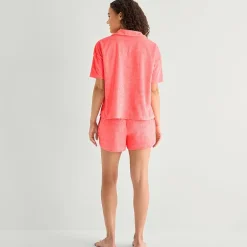 Sleep Chic Womens Short Sleeve Pajama Set
