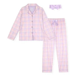 Sleep On It Little & Big Kid Girls Long Sleeve Pajama Set