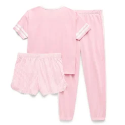 Sleep On It Little & Big Kid Girls V-Neck Short Sleeve Pajama Set